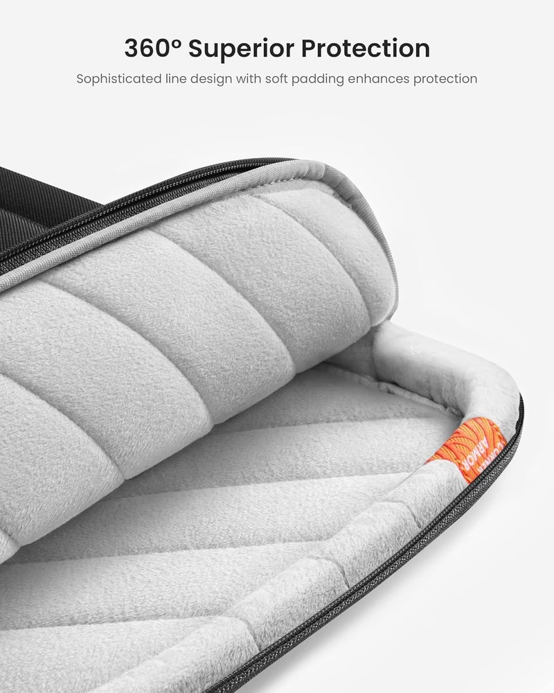 Tomtoc حقيبة حمل لابتوب واقية 360 لجهاز Acer Aspire 5 نحيف مقاس 15.6 بوصة، ASUS Strix G16/G15 مقاس 15.6-16 بوصة، Dell XPS 17، المزيد من Dell Lenovo ThinkPad Chromebook مقاس 15 بوصة - Image 4